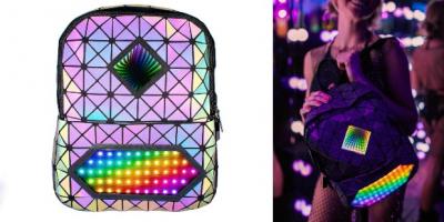Cosmic Infinity Mirror Backpack with App Control