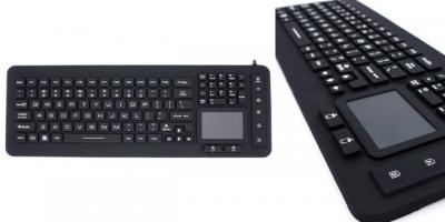 DSI LED Backlit Waterproof Silicone Keyboard With Toucpad