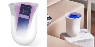 Lexon Oblio Wireless Charger & Phone Sanitizer