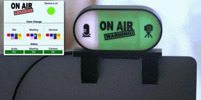 On Air Warning! Camera & Mic Status Indicator Light